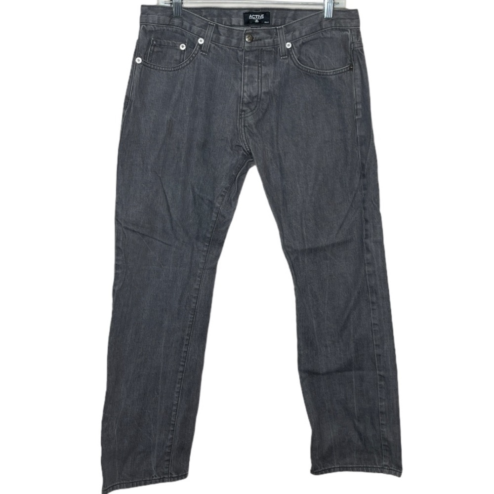Active Button Fly Jeans‎ Gray